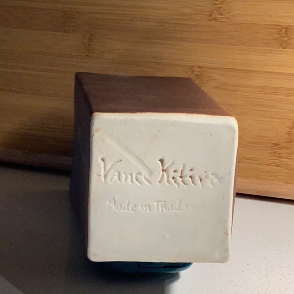 Vance Kitira Tapered Ceramic Glazed Vase, 10 1/2” H x 4” W top, 2 3/4” bottom - Picture 5 of 5